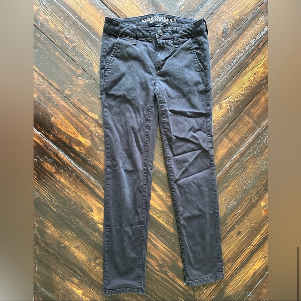 American Eagle Black Twill Pants